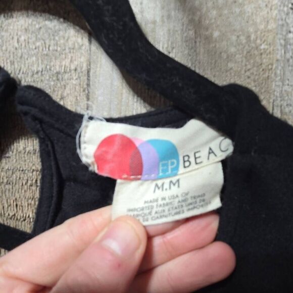 Free People FP Beach Tamarama Maxi Wide Leg Open Back Black Romper Jumper Jumpsu - Picture 5 of 6